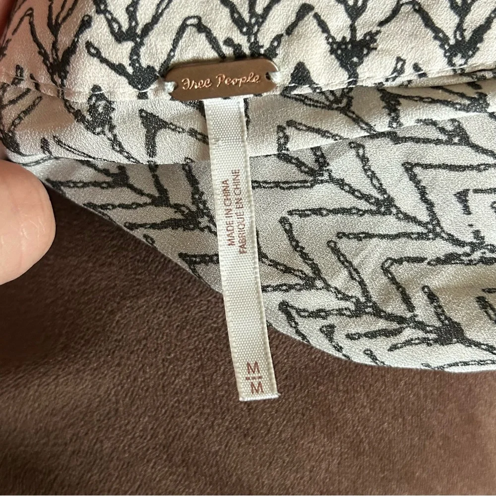Free People Boho Bell Sleeve Crop Top Western